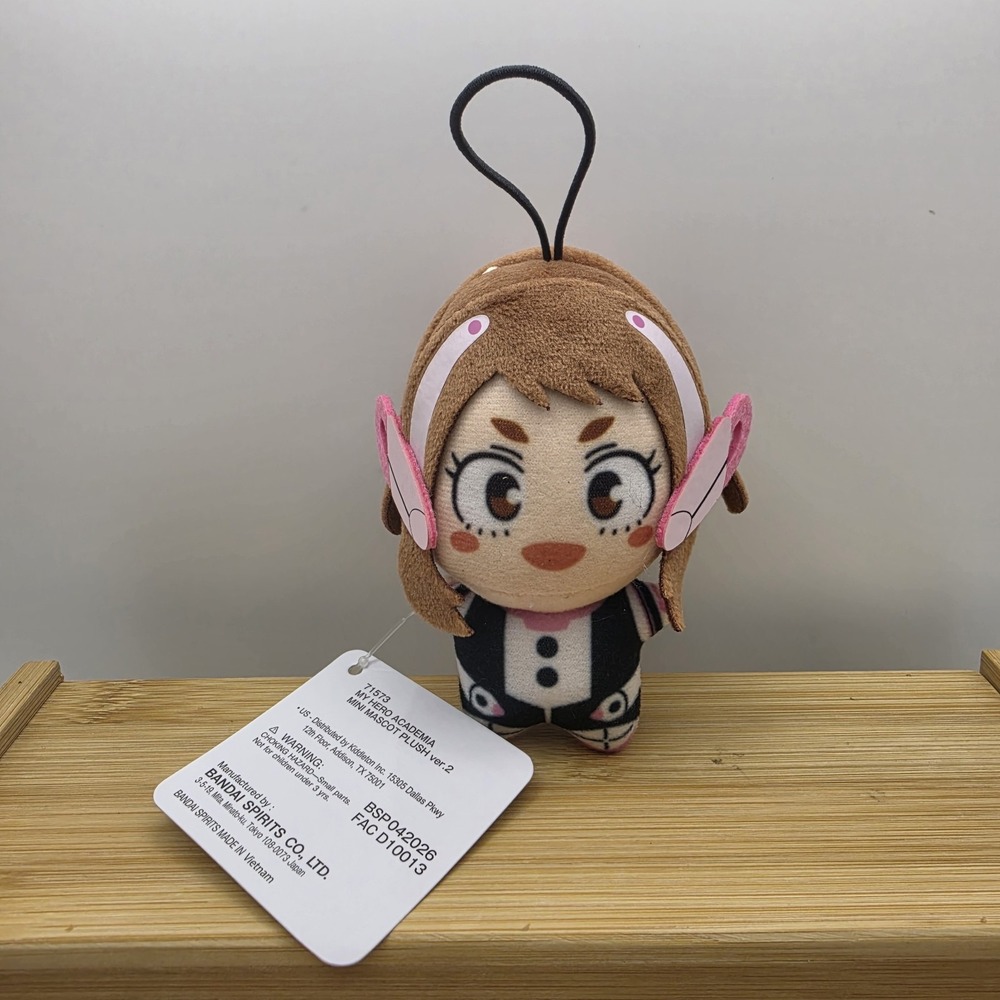 Ochaco Uraraka Chibi Plush Vol.2 My Hero Academia MHA Mini Mascot Toy Bandai NWT
